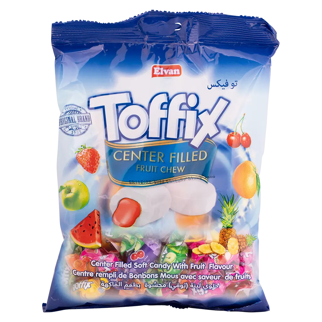 Elvan Toffix Candy Filled Fruit Chew 250 gm - view 1