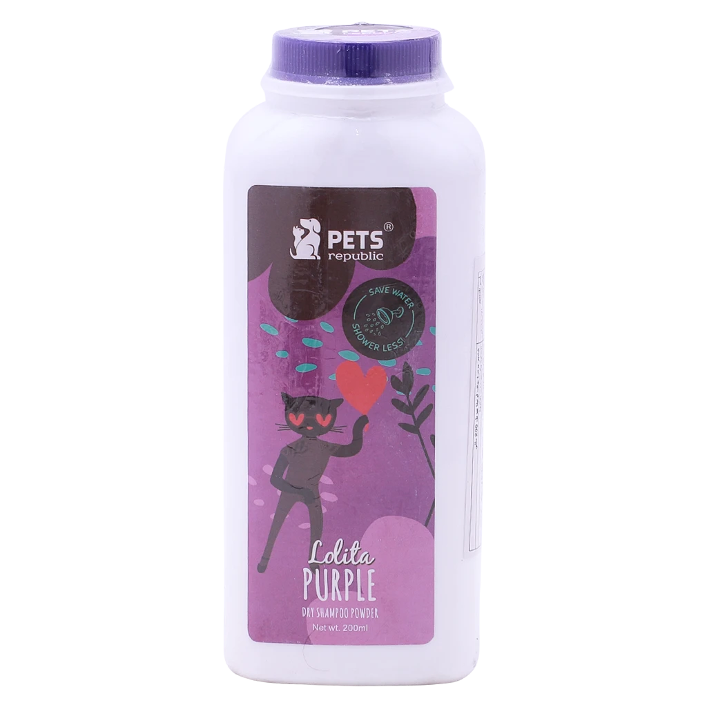 Pets Republic Dry Powder Shampoo Lolita Purple 200gm