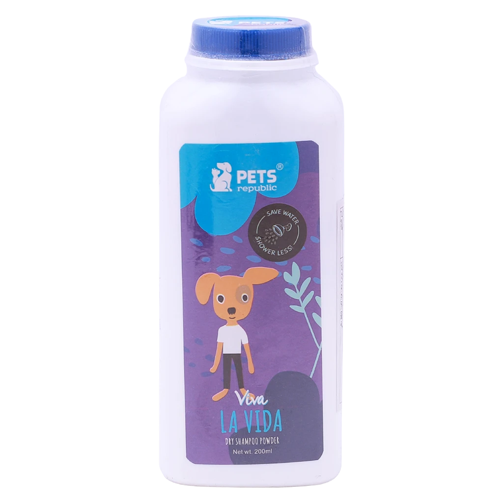 Pets Republic Dry Powder Shampoo Viva la vida Scent 200gm