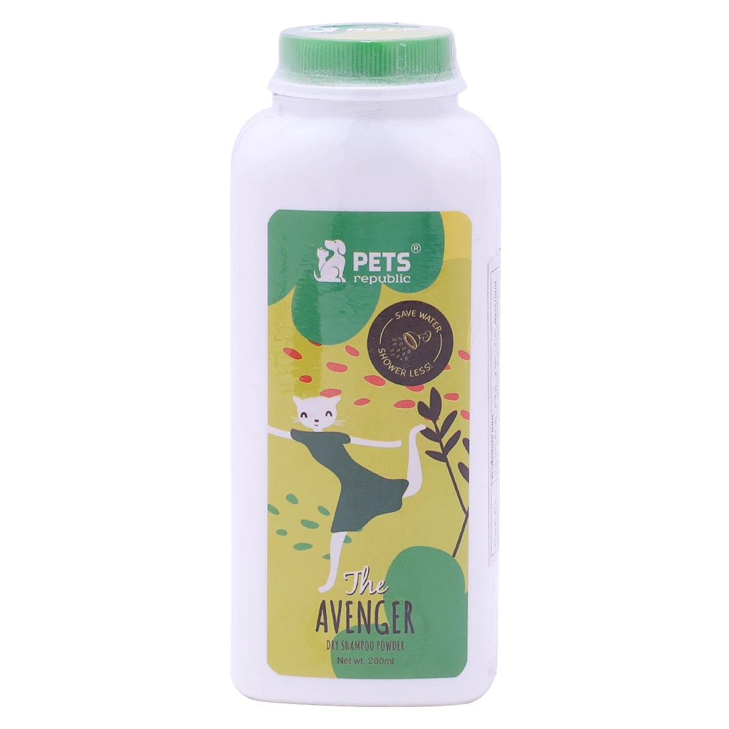 Pets Republic Dry Powder Shampoo Avenger Scent 200gm