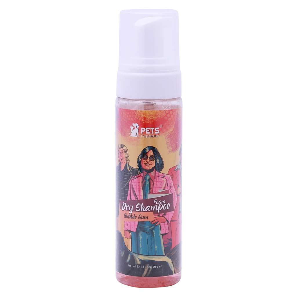 Pets Republic Dry Foam Shampoo  Bubble Gum 250ml