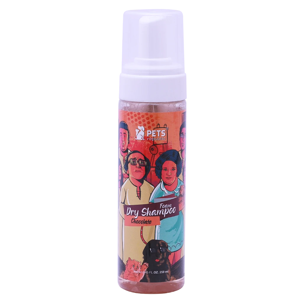 Pets Republic Dry Foam Shampoo  Chocolate 250ml