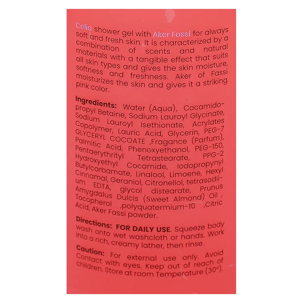 Celia Shower Gel Aker Fassi 500 ml - view 3