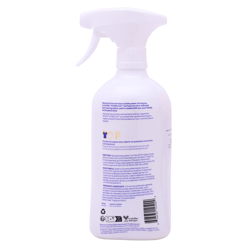 Attitude Laundry Stain Remover Citrus Zest Hypoallergenic 800ml  - view 2