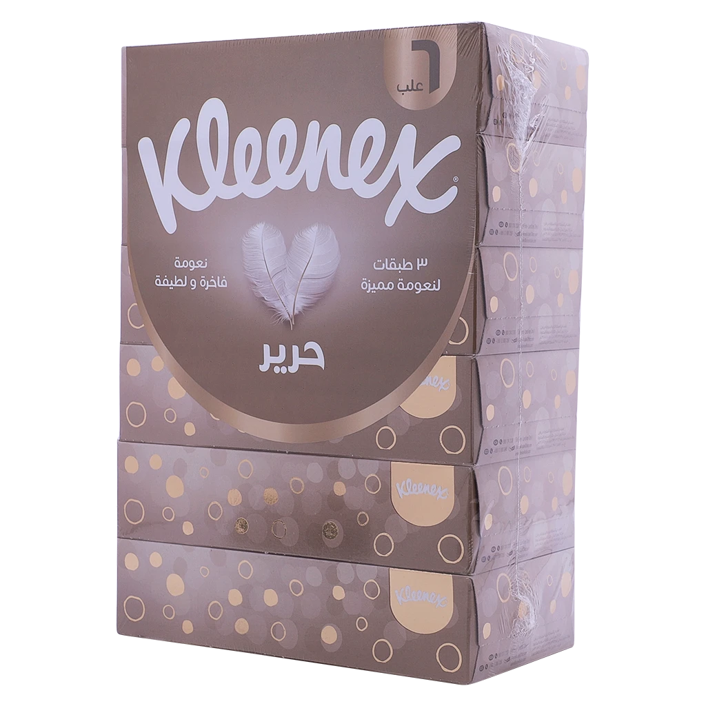 Kleenex Silk Facial Tissue 6 Boxes 50 Sheets