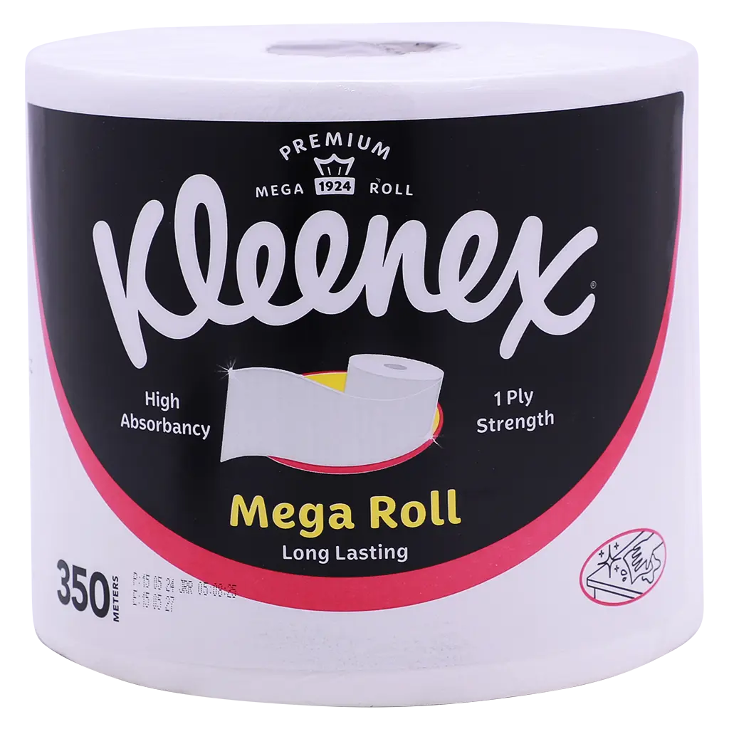 Kleenex Kitchen Paper Towel, Mega Roll Tissue, 1 Roll X 350 Meters, High Absorbency For Multi Purpose - view 1