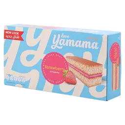 Gandour Yamama Cake Strawberry Box 12 Pcs 20 gm
