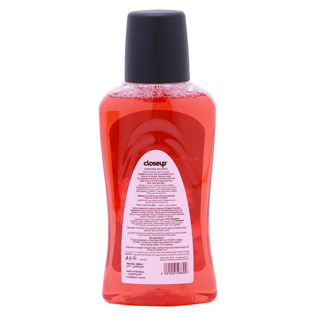 Closeup Antibacterial Mouthwash Red Hot 300ml - view 2