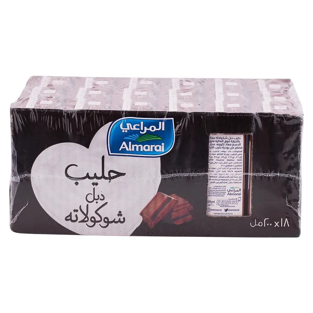 Almarai Double Chocolate Flavored Milk 18 pcs 200 ml - view 2