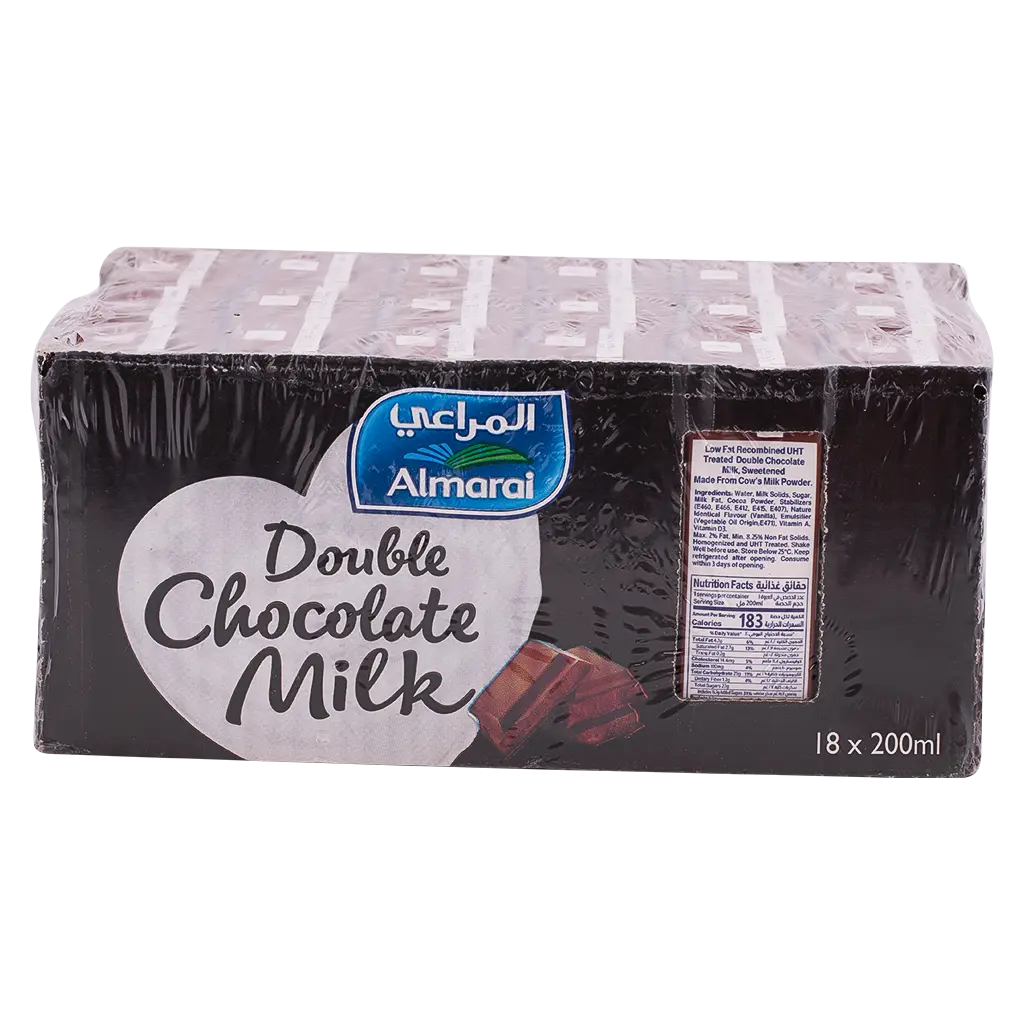 Almarai Double Chocolate Flavored Milk 18 pcs 200 ml - view 3