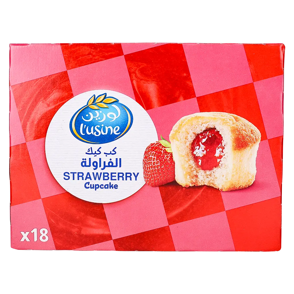 لوزين كب كيك فراولة علبة 18 حبة 30جم - view 2