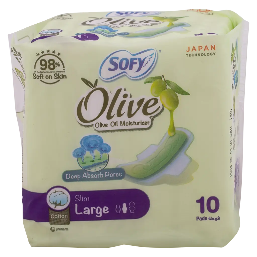 Sofy feminine pads with moisturizing olive oil Large 10 pads - view 4