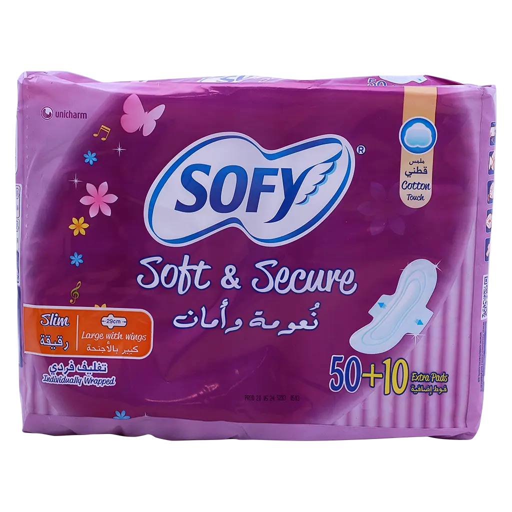 Sofy Soft & Secure Slim Large with wings50+10 Free  - view 3