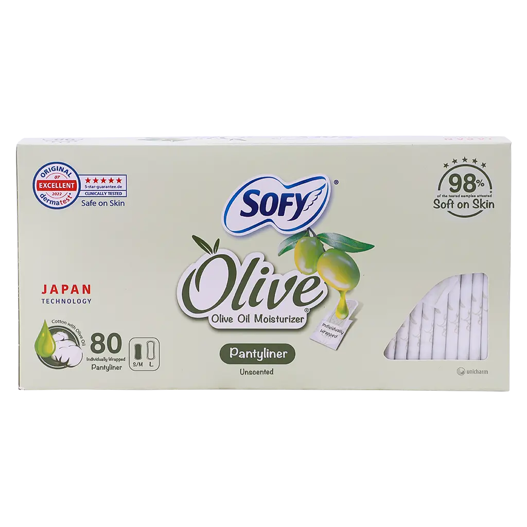 Sofy Pantyliner Unscented With Olive 80 Pcs - view 5