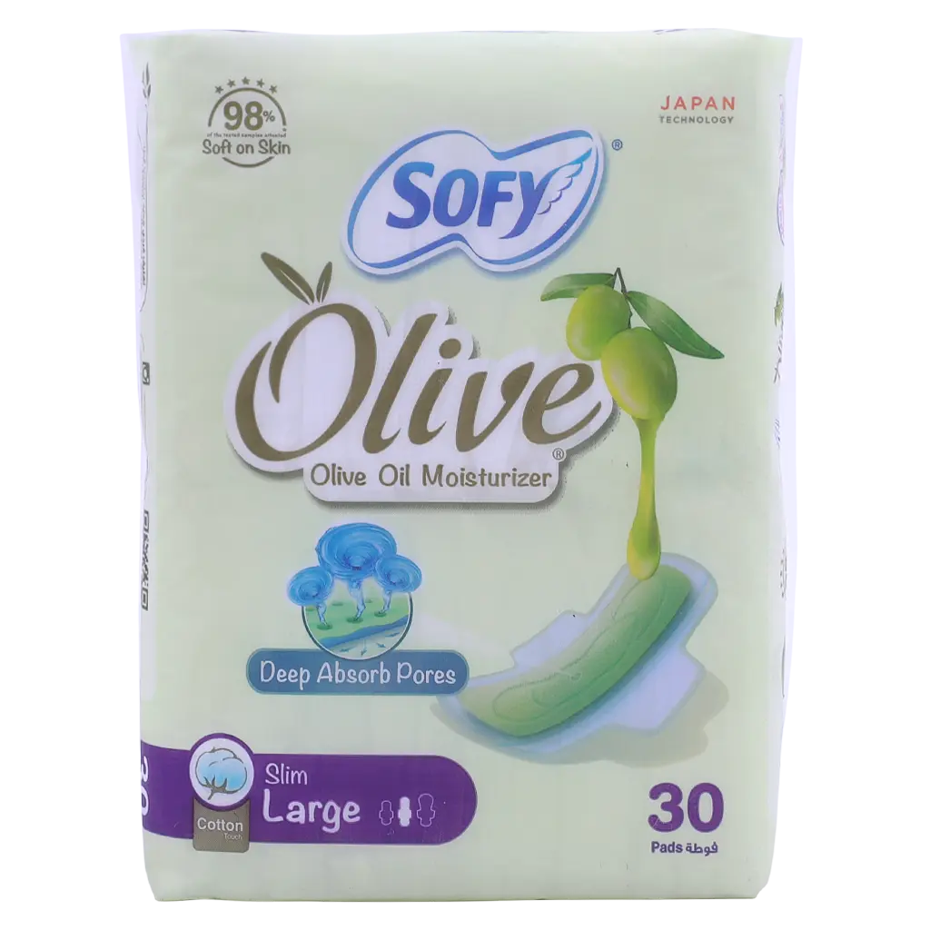 Sofy Olive Oil Moisturizer Slim Large 30 Pads - view 4