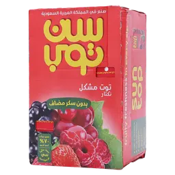  سن توب توت مشكـل 180 مل*18