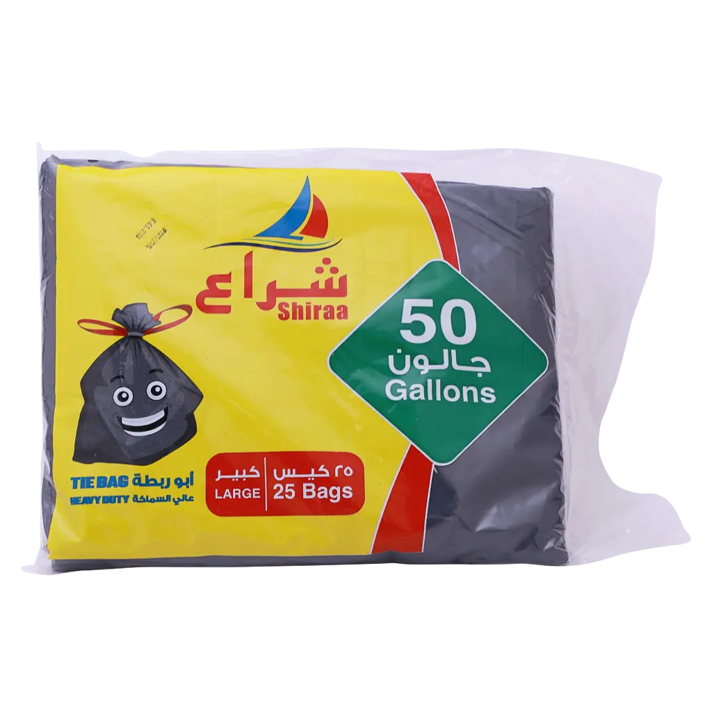 Shiraa Trash Thick Tie Bag 50 Gallon 25 Pcs - view 2