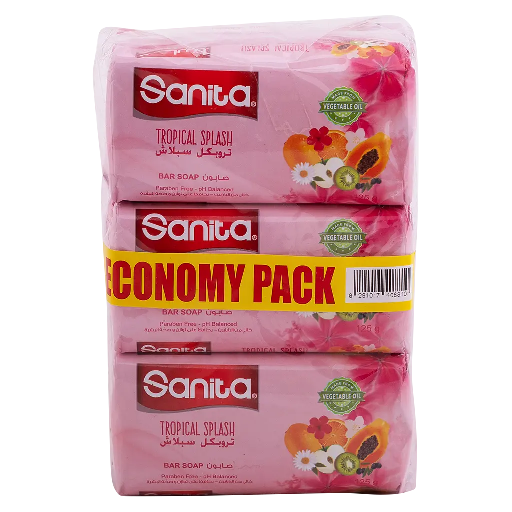 Sanita Tropical Splash Bar Soap Economic Pack 6*125 gm - view 2