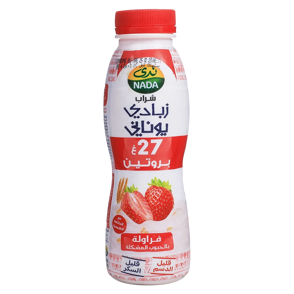 Nada Greek Yoghurt Drink Low Fat  Strawberry & Cereal  330 ml