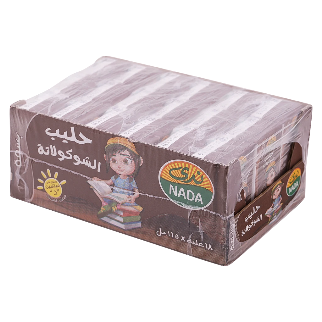 Nada Milk Basma Chocolate Flavor Carton 18 x 115ml 