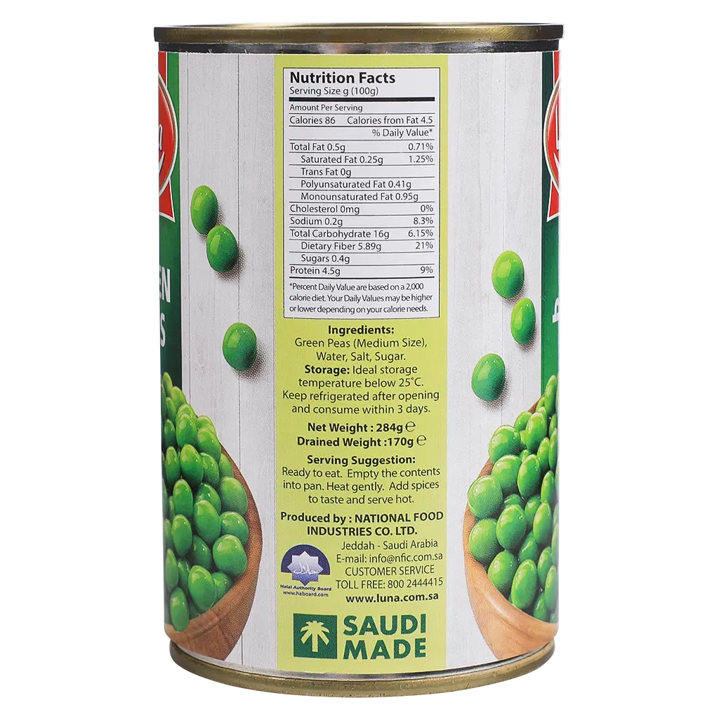 Luna Green Peas 284 gm - view 4
