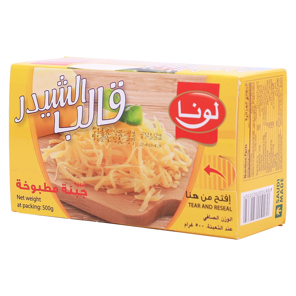 Luna Block Cheddar Cheese 500 gm 