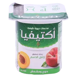 أكتيفيا زبادي بالخوخ والمشمش 120 جم