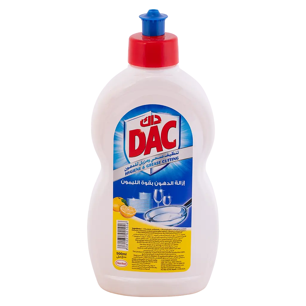 Dac dishwashing liquid 500 ml lemon - view 1