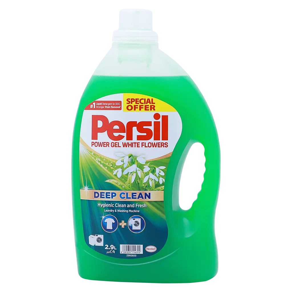 Persil Power Gel Liquid Laundry Detergent With Deep Clean Technology White Flower 2.9 L - view 1