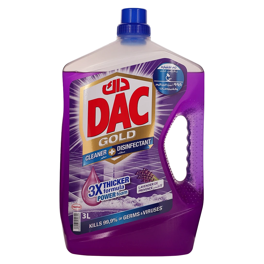 Dac Gold Disinfectant Cleaner Lavender 3 L