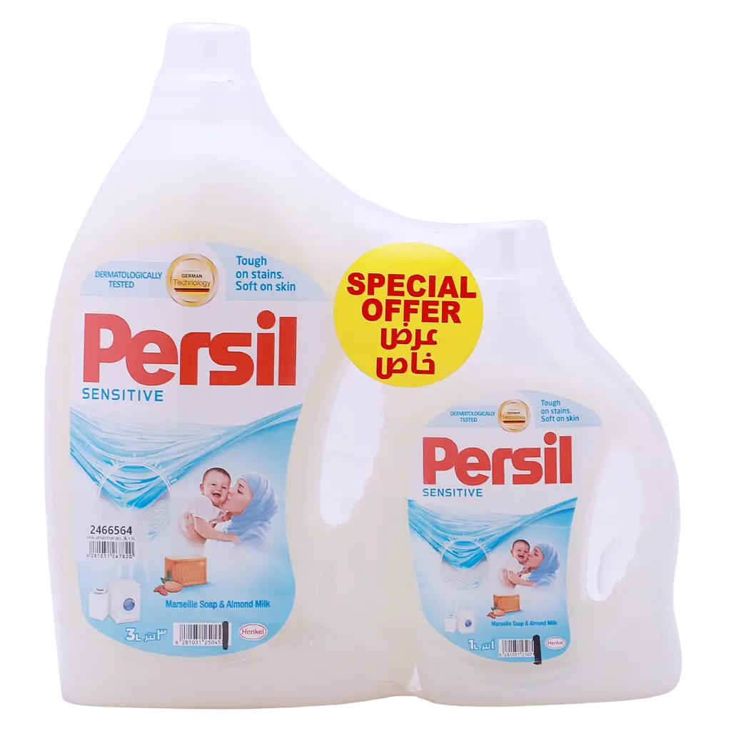 Persil Sensitive & Baby Liquid Laundry Detergent With a Mild Fregnance 3L+ 1L Set of 2 pcs - view 1