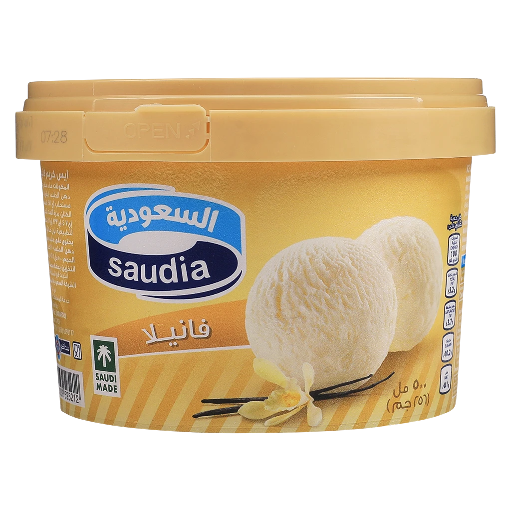 Saudia Ice Cream Vanilla 500 ml