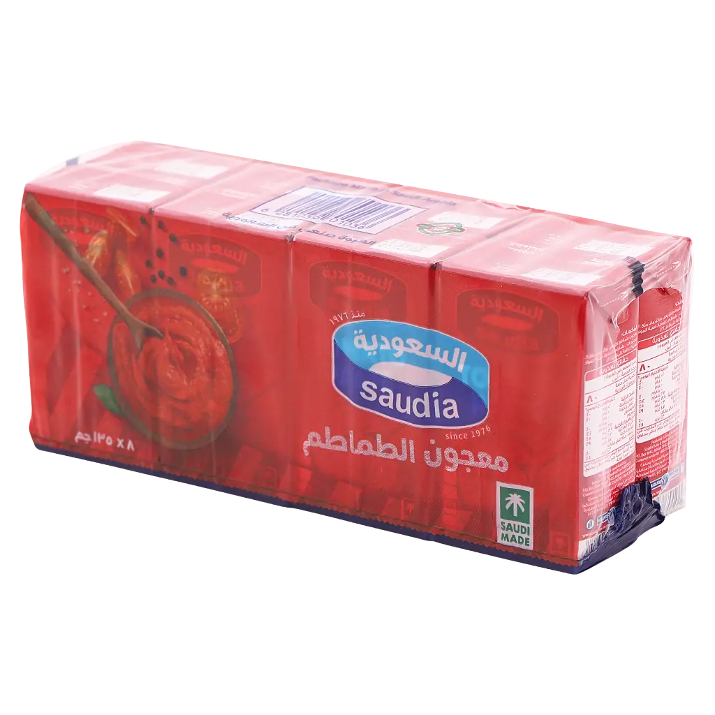 Saudia Tomato Paste Box 8 pcs 135 gm - view 3
