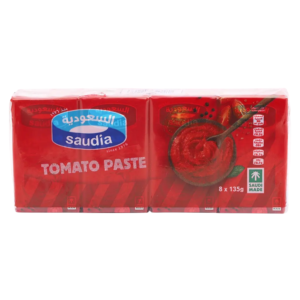 Saudia Tomato Paste Box 8 pcs 135 gm - view 5