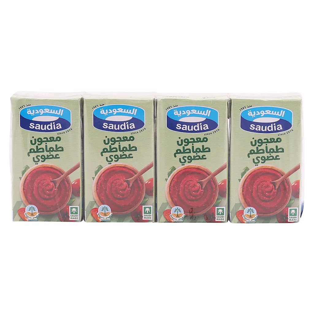 Saudia Tomato Paste Organic Box 4 x 135 gm - view 4