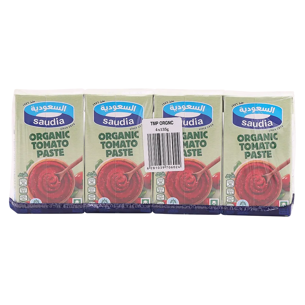 Saudia Tomato Paste Organic Box 4 x 135 gm - view 5