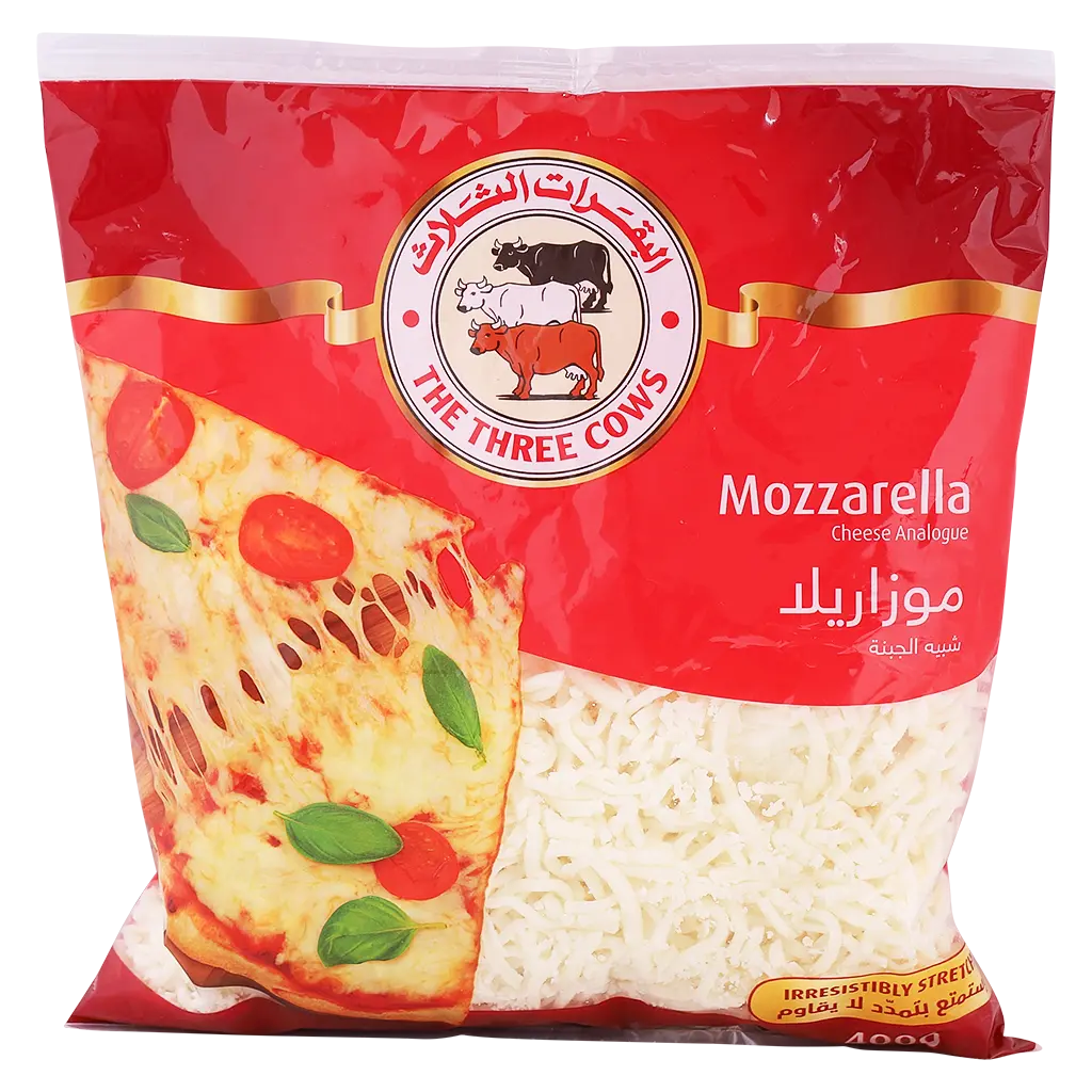 The Three Cows Shredded Mozzarella Analogue Cheese 400 gm - view 4