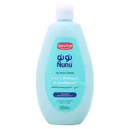 Nunu Baby Shampoo Plus Shampoo + Conditioner 500 ml