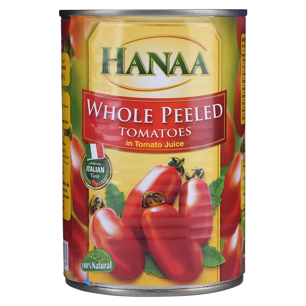 Hanaa Tomatos Peeled 400 gm - view 2