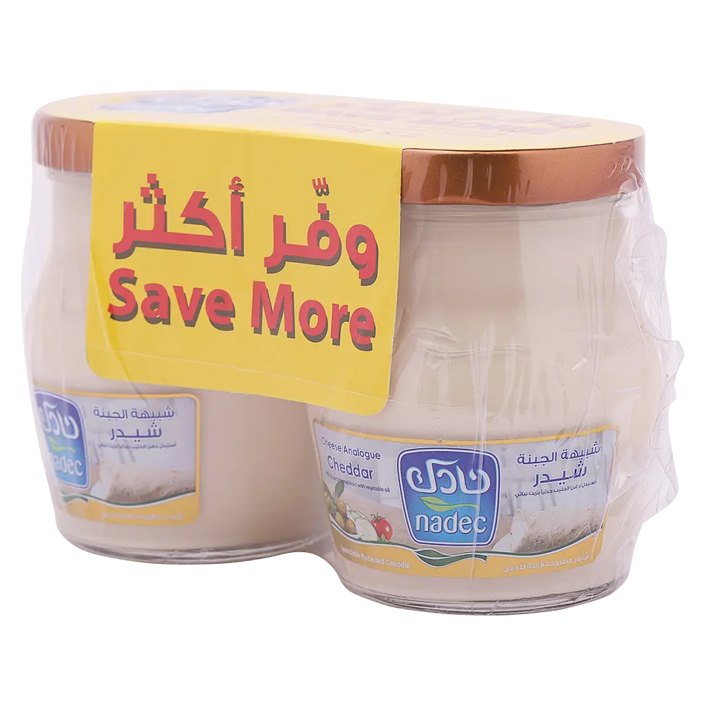 Nadec Analogue Spreadableable Cheddar Cheese 2 pcs 500 gm - view 1