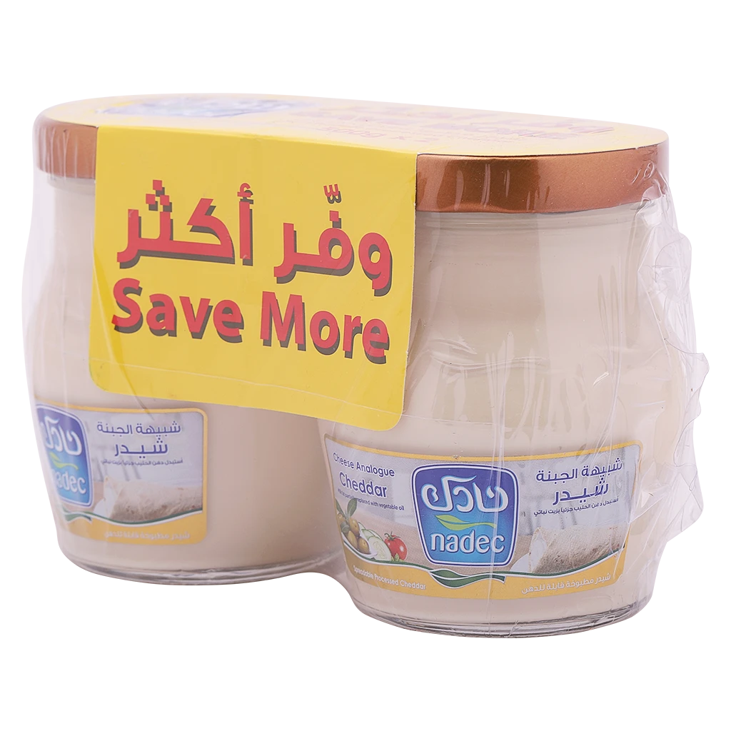 Nadec Analogue Spreadableable Cheddar Cheese 2 pcs 500 gm