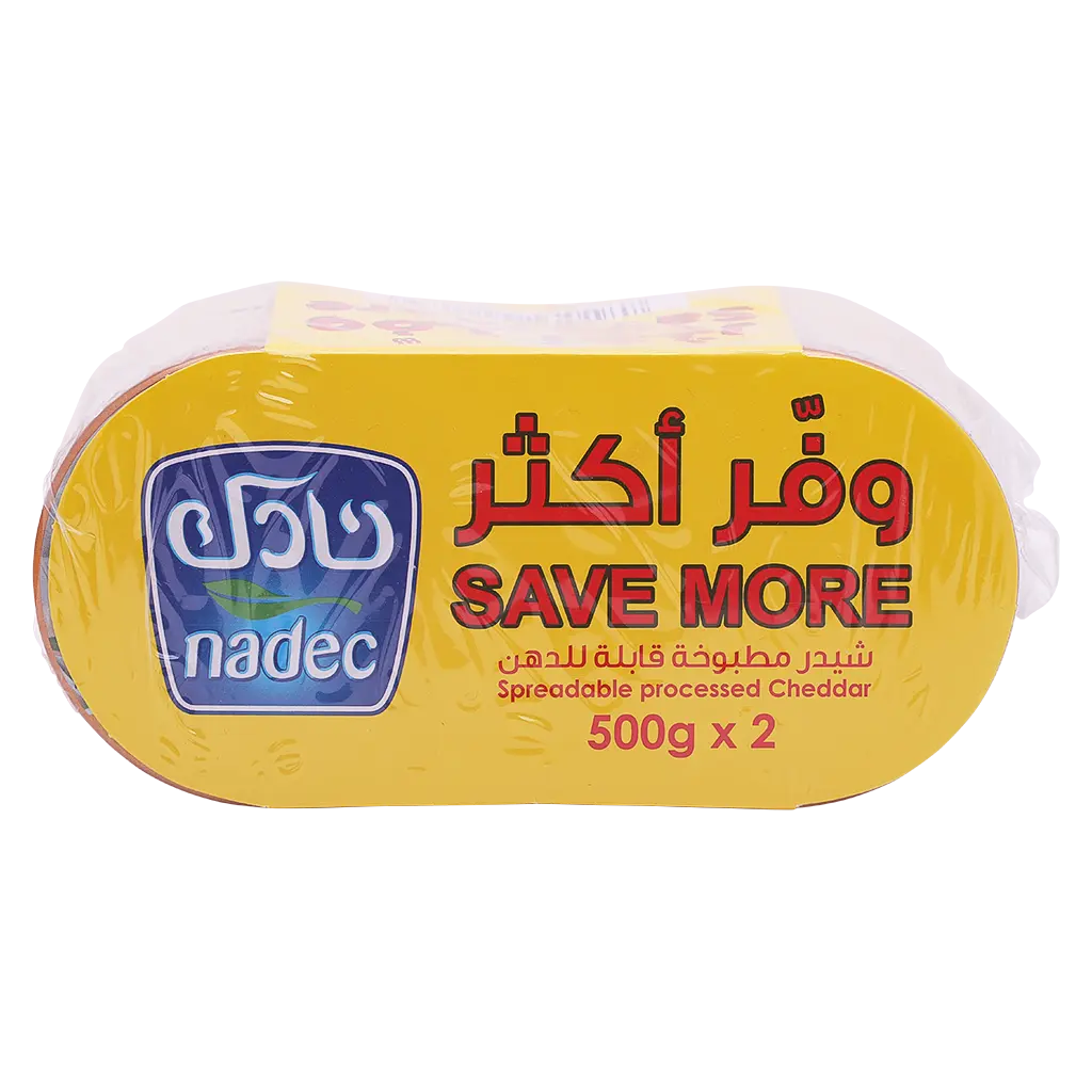 Nadec Analogue Spreadableable Cheddar Cheese 2 pcs 500 gm - view 4