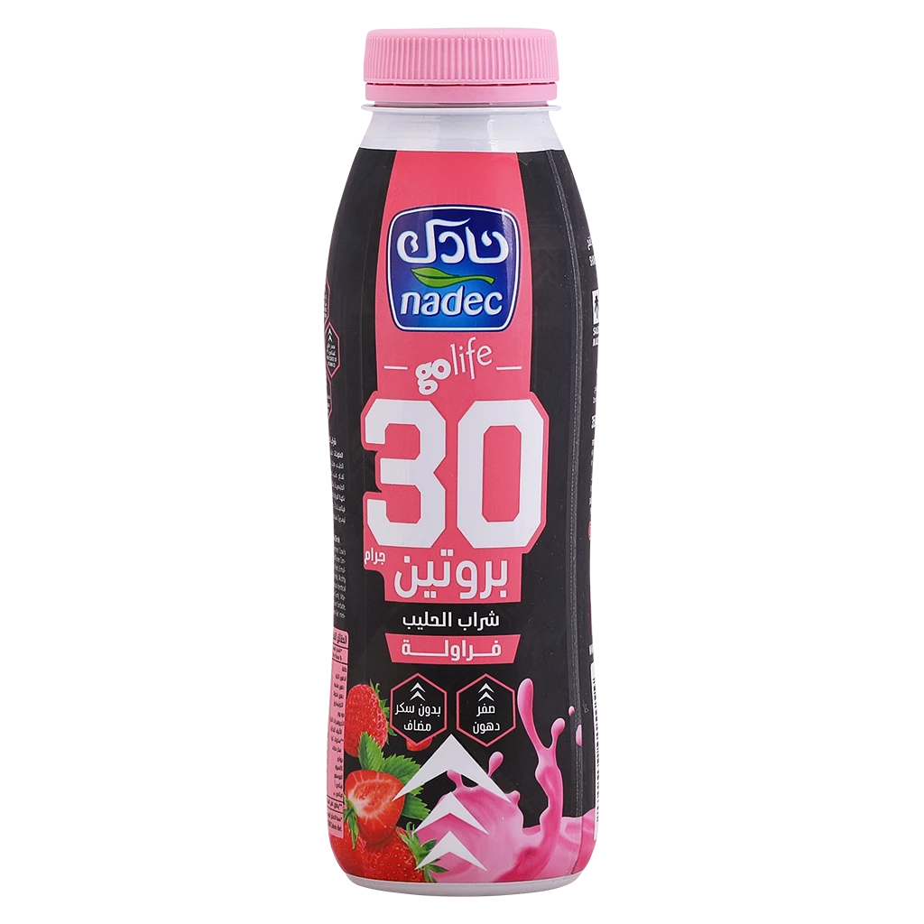 Nadec High Protein Milk Strawberry 350 ml