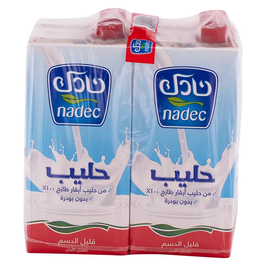 Nadec Low Fat Milk Long Life 4 pcs 1 L - view 2