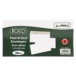 Roco Peel-n-Seal White Envelopes Paper Adhesive 225.00 mm 8.85 in mm