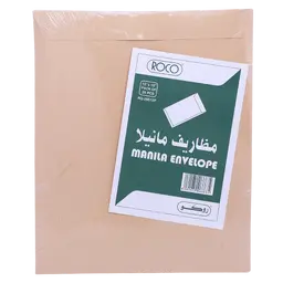 روكو ظرف ورق مانيلا  بني 25 ظرف 