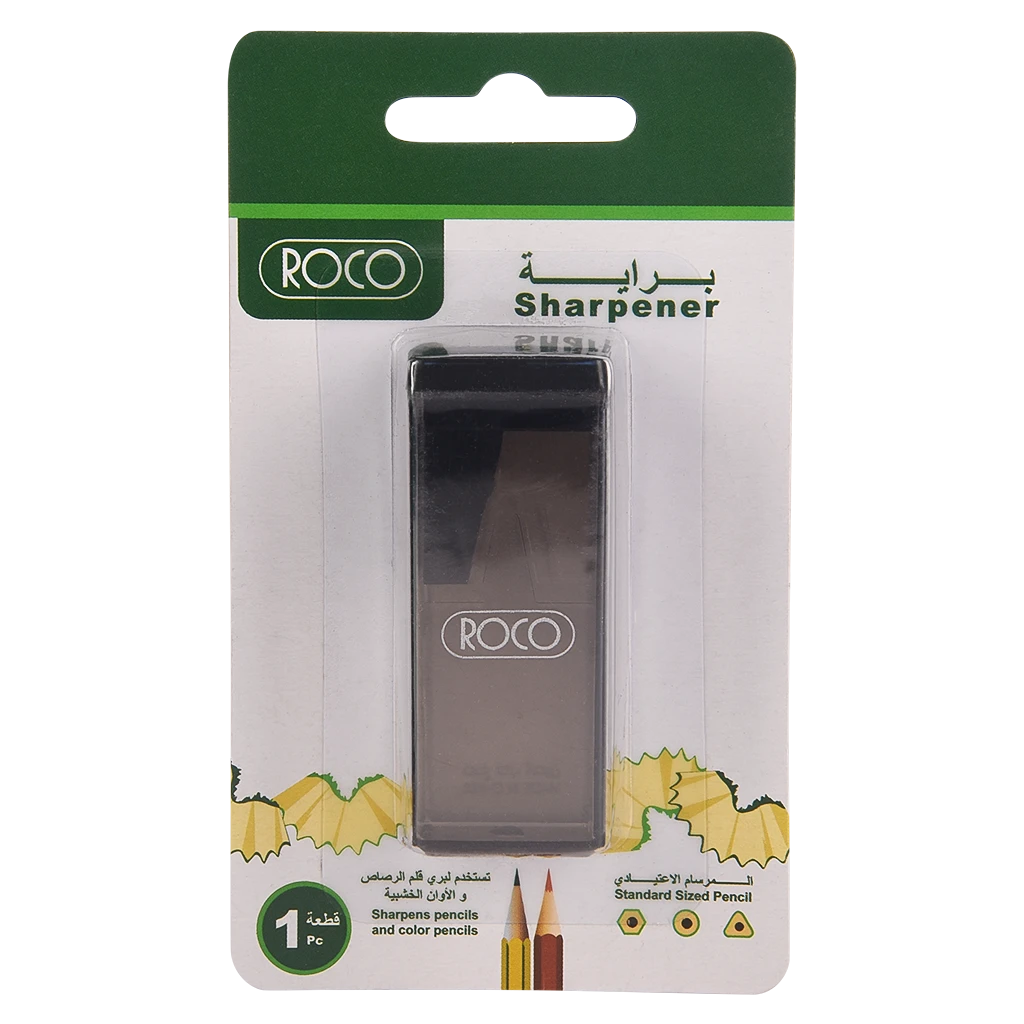 Roco Pocket Sharpener Single Hole Black