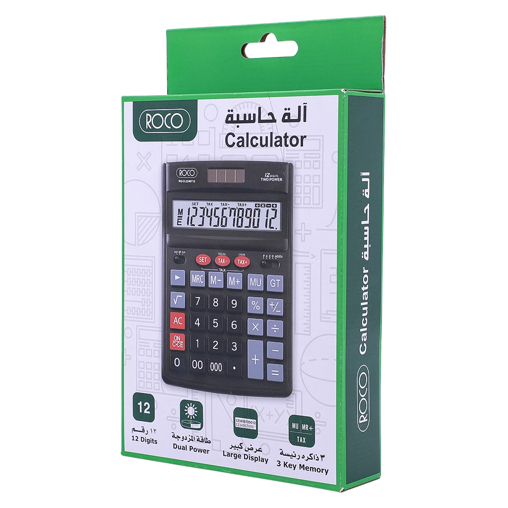 روكو  آلة حاسبة للمكتب 12 رقم 