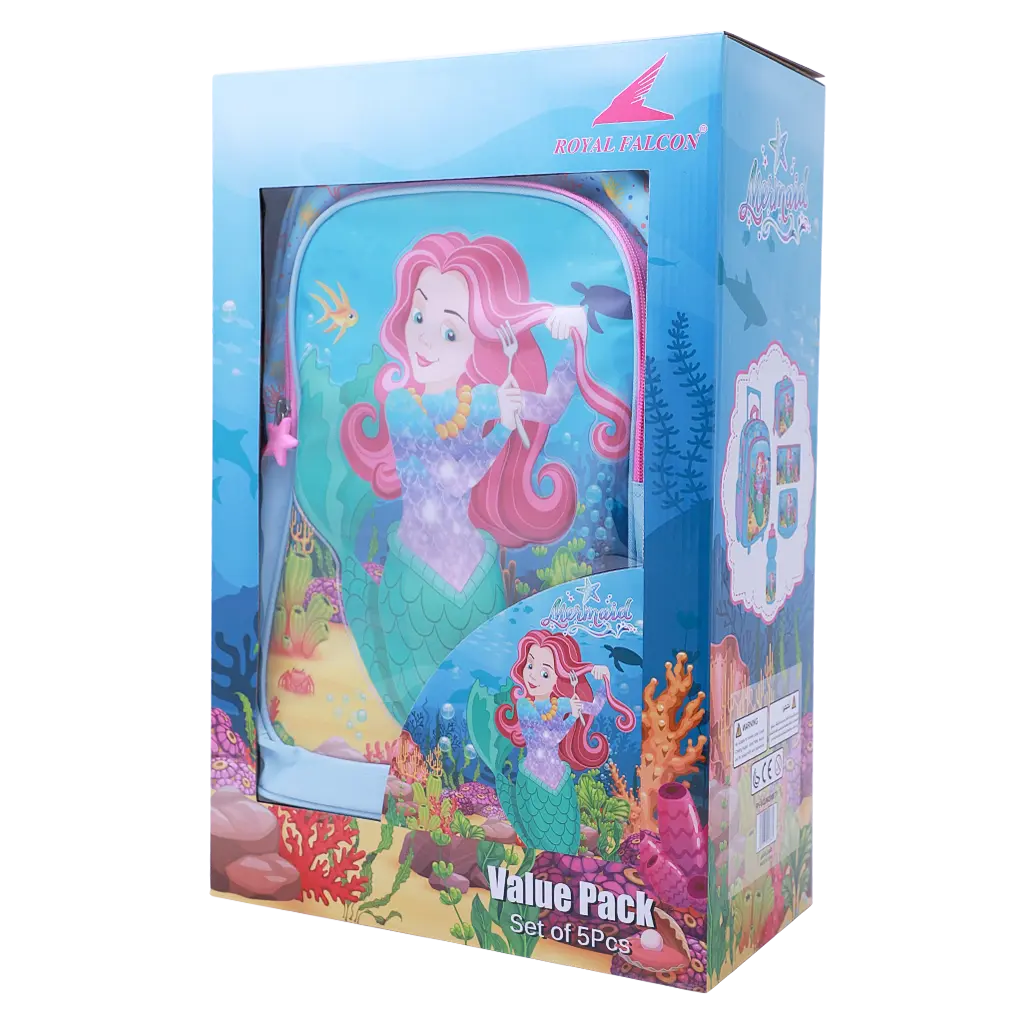 Royal Falcon Backpack Trolley  Mermaid Set of 5 pcs 16 inch - view 1