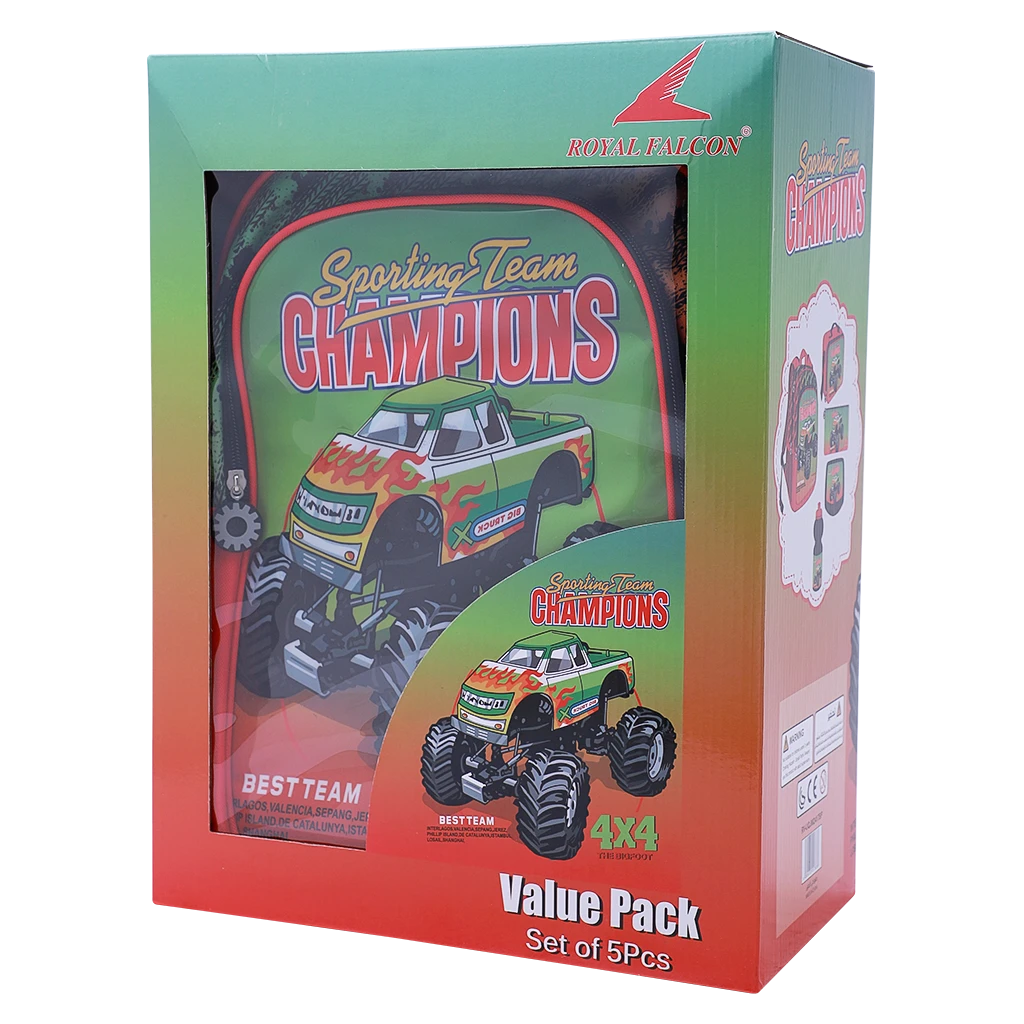 Royal Falcon Backpack Champions Set of 5 pcs  16 inch